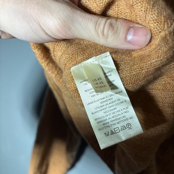 Free People Elias V Neck Cashmere Sweater in Cinnamon Size XS - Picture 5 of 6